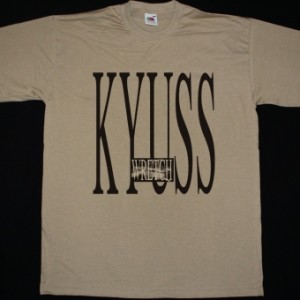 KYUSS WRETCH'91 STONER ROCK NEW KHAKI T-SHIRT