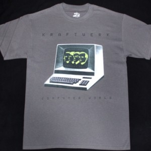 KRAFTWERK COMPUTER WORLD '81 NEW GREY T-SHIRT