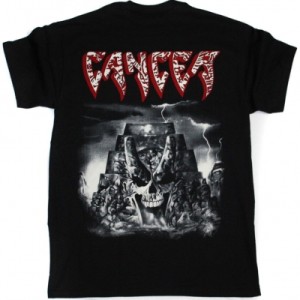 CANCER THE SINS OF MANKIND '93  NEW BLACK T-SHIRT