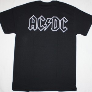 AC DC BAND CARTOON AC/DC NEW BLACK T-SHIRT