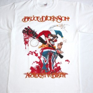 BRUCE DICKINSON ACCIDENT AT BIRTH'97 NEW WHITE RARE T-SHIRT