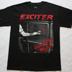 EXCITER HEAVY METAL MANIAC'83 NEW BLACK T-SHIRT