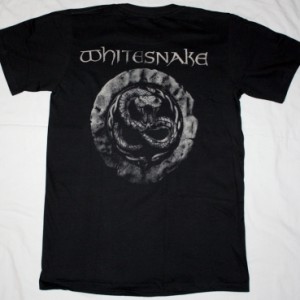 WHITESNAKE SIGN NEW BLACK T-SHIRT