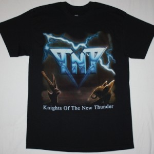 TNT KNIGHTS OF THE NEW THUNDER'84  NEW BLACK T-SHIRT