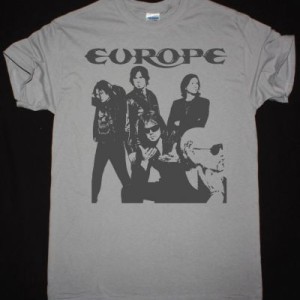 EUROPE BAND NEW LIGHT GREY T SHIRT