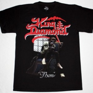 KING DIAMOND THEM NEW BLACK T-SHIRT