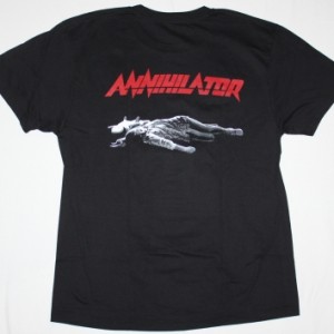 ANNIHILATOR NEVER NEVERLAND'90  NEW BLACK T-SHIRT