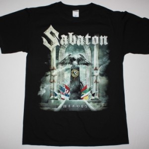 SABATON HEROES 2014 TO THE HELL AND BACK NEW BLACK T-SHIRT