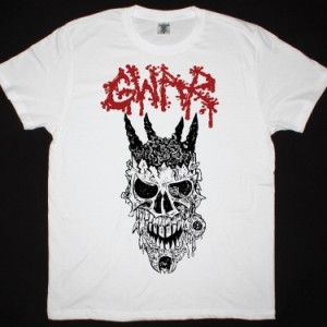 GWAR ODERUS SKULL NEW WHITE T SHIRT