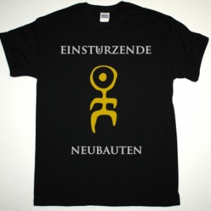 EINSTÜRZENDE NEUBAUTEN BAND LOGO NEW BLACK T-SHIRT