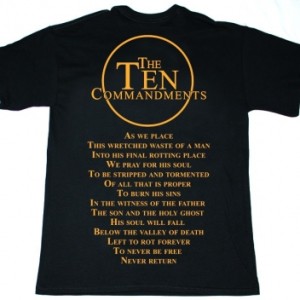 MALEVOLENT CREATION THE TEN COMMANDMENTS 91 NEW BLACK T-SHIRT