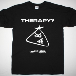 THERAPY  CROOKED TIMBER NEW BLACK T-SHIRT