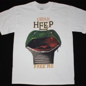 URIAH HEEP FREE ME INNOCENT VICTIM 1977 NEW WHITE T-SHIRT