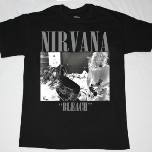 NIRVANA BLEACH'89 NEW BLACK T-SHIRT