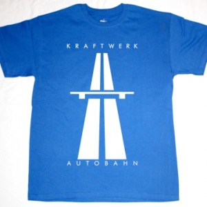KRAFTWERK AUTOBAHN'74 NEW ROYAL BLUE T-SHIRT