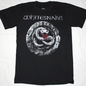 WHITESNAKE SIGN NEW BLACK T-SHIRT