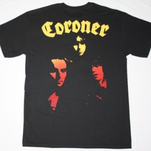 CORONER PUNISHMENT FOR DECADENCE 1988 NEW BLACK T-SHIRT