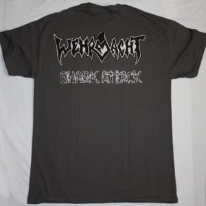 WEHRMACHT SHARK ATTACK'87 NEW GREY T-SHIRT