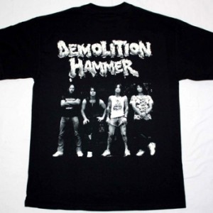 DEMOLITION HAMMER TORTURED EXISTENCE'90 NEW BLACK T-SHIRT