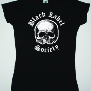 BLACK LABEL SOCIETY LOGO SKULL NEW BLACK LADY T-SHIRT