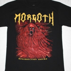 MORGOTH RESSURECTION ABSURD'89 NEW BLACK T-SHIRT
