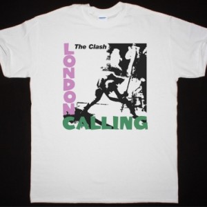 THE CLASH  LONDON CALLING NEW WHITE T-SHIRT