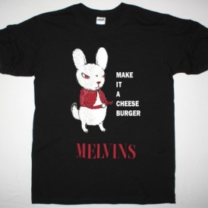 MELVINS CHEESBURGER NEW BLACK T-SHIRT