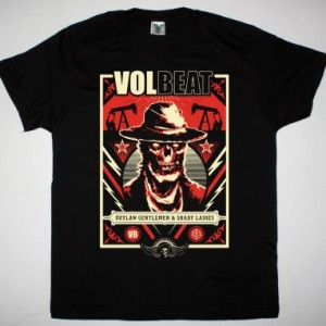 VOLBEAT GHOUL FRAME RED NEW BLACK T-SHIRT