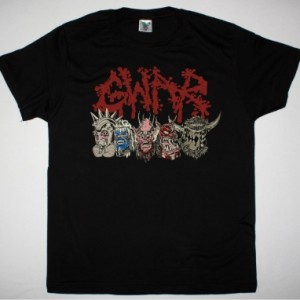 GWAR MASKS NEW BLACK T SHIRT