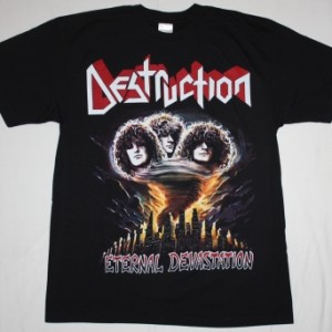DESTRUCTION ETERNAL DEVASTATION'86  NEW BLACK T-SHIRT