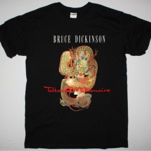 BRUCE DICKINSON TATTOOED MILLIONAIRE NEW BLACK T SHIRT