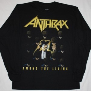 ANTHRAX AMONG THE LIVING'87 NEW BLACK LONG SLEEVE T-SHIRT