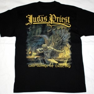 JUDAS PRIEST SAD WINGS OF DESTINY'76  NEW BLACK T-SHIRT