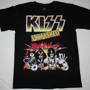 KISS UNMASKED'80 NEW BLACK T-SHIRT