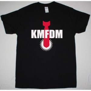 KMFDM BOMB LOGO NEW BLACK T SHIRT