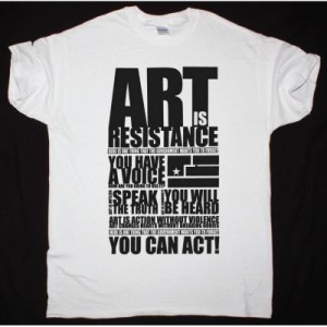 NINE INCH NAILS ART IS RESISTANCE NEW WHITE T SHIRT