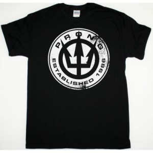 PRONG ESTABLISHED 1986 NEW BLACK T SHIRT