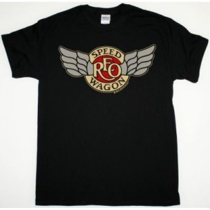 REO SPEEDWAGON TOUR 1981 NEW BLACK T SHIRT