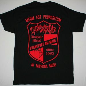 TANKARD MEUM EST PROPOSITUM IN TABERNA MORI NEW BLACK T SHIRT