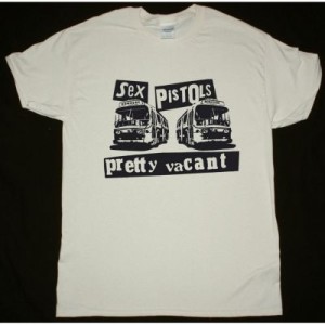 SEX PISTOLS PRETTY VACANT  NEW NATURAL T SHIRT