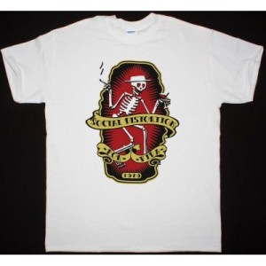 SOCIAL DISTORTION POR VIDA NEW WHITE T SHIRT