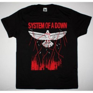 SYSTEM OF A DOWN OVERCOME NEW BLACK T SHIRT