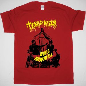 TERRORIZER WORLD DOWNFALL NEW RED T SHIRT