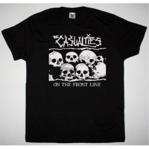 THE CASUALTIES ON THE FRONT LINE NEW BLACK T SHIRT
