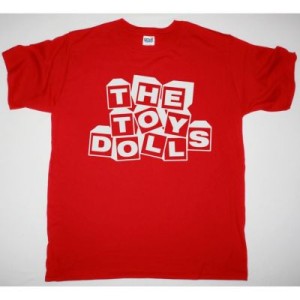 THE TOY DOLLS LOGO NEW RED T SHIRT