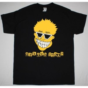 THE TOY DOLLS SMILEY FACE NEW BLACK T SHIRT