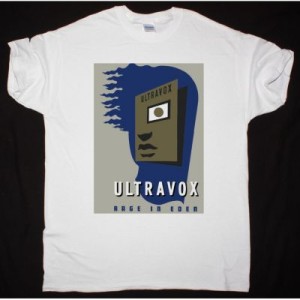 ULTRAVOX RAGE IN EDEN NEW WHITE T SHIRT
